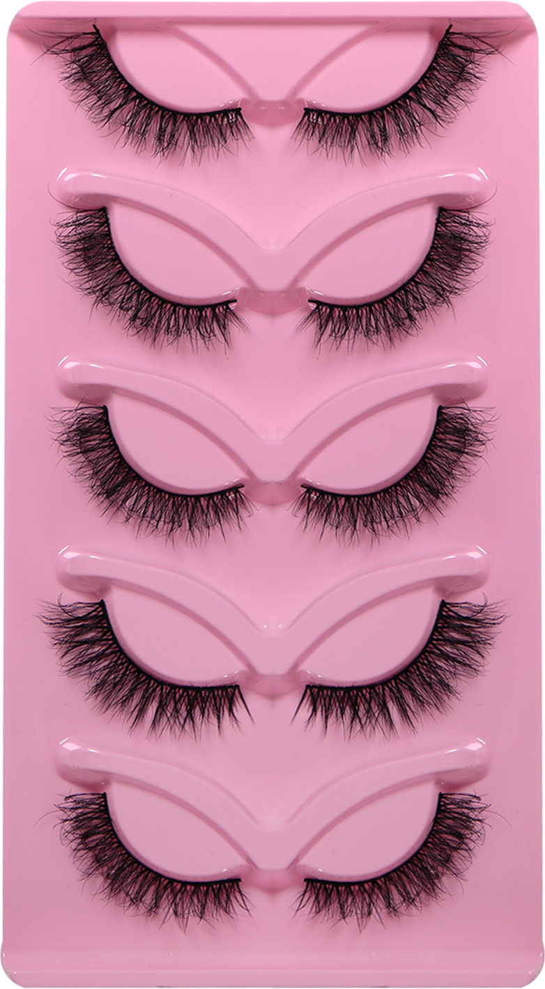 5 Pairs Extensions Strip Lashes