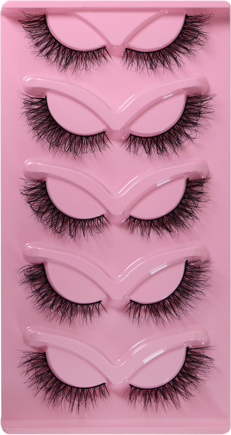 5 Pairs Extensions Strip Lashes