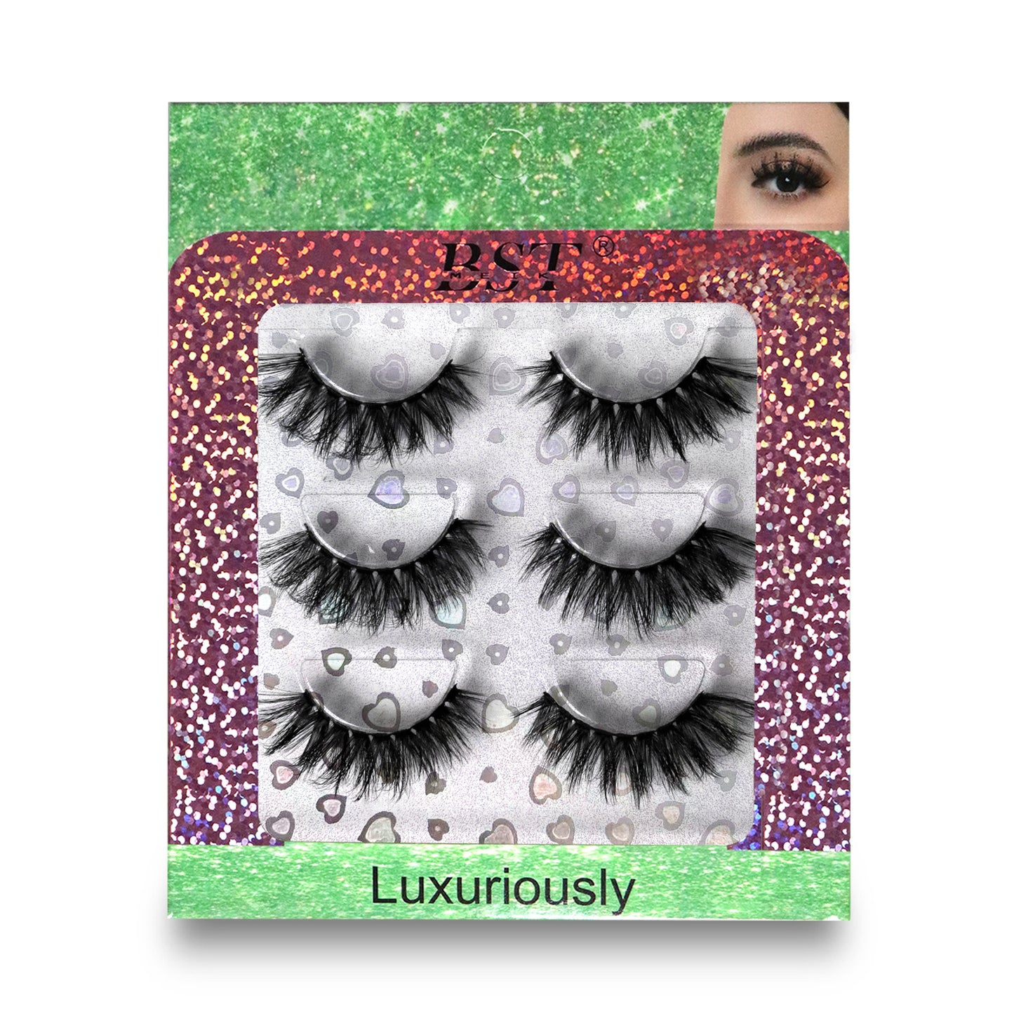 3 Pairs Extensions Strip Lashes