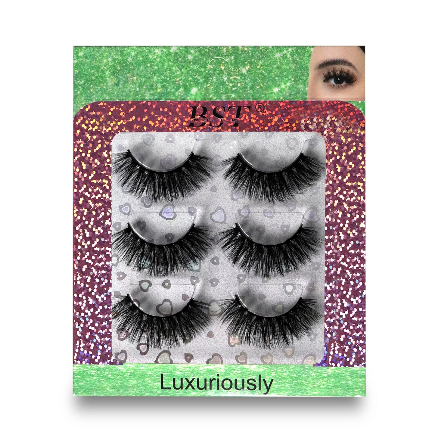 3 Pairs Extensions Strip Lashes