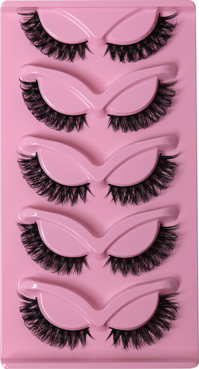 5 Pairs Extensions Strip Lashes