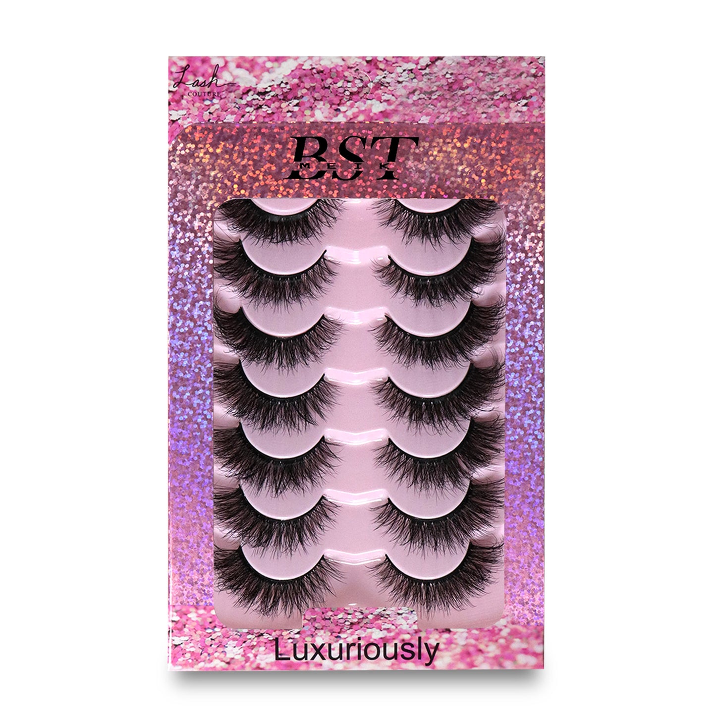 7 Pairs Extensions Strip Lashes