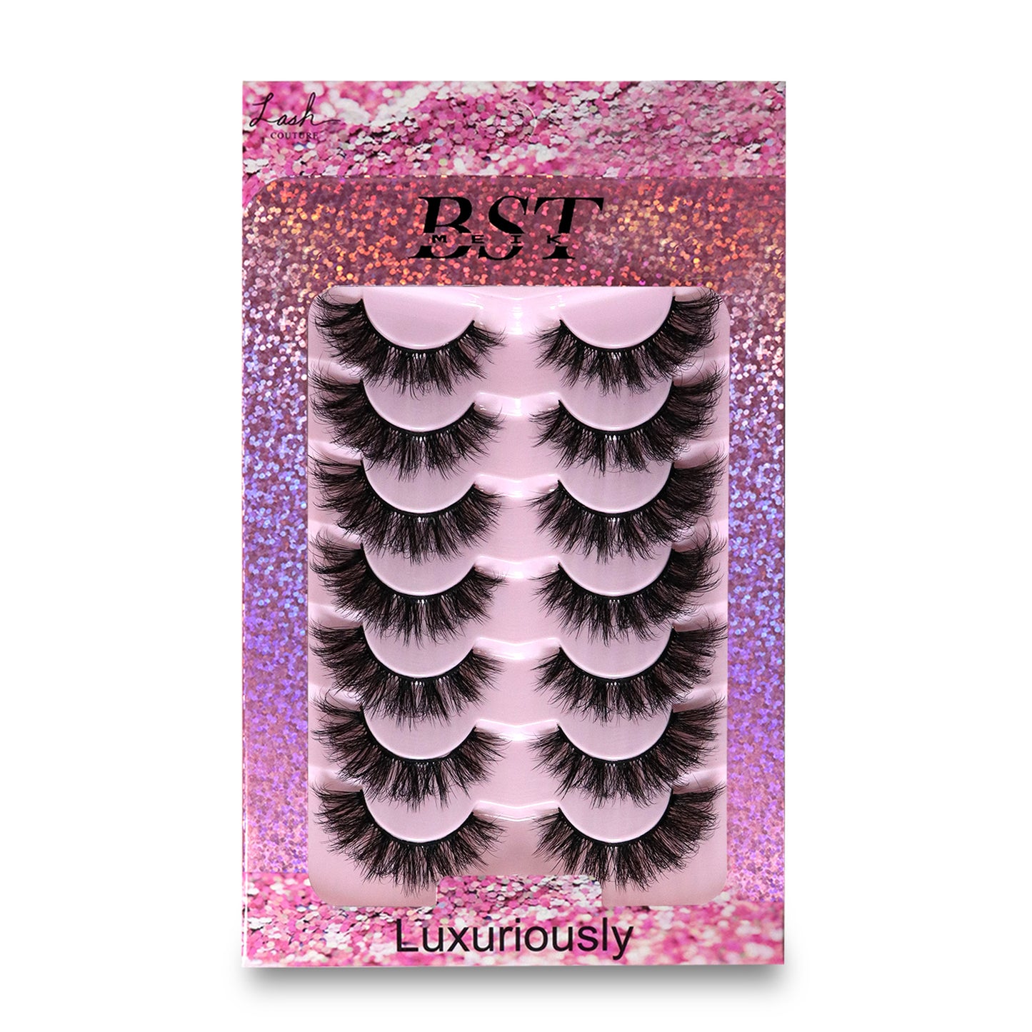 7 Pairs Extensions Strip Lashes