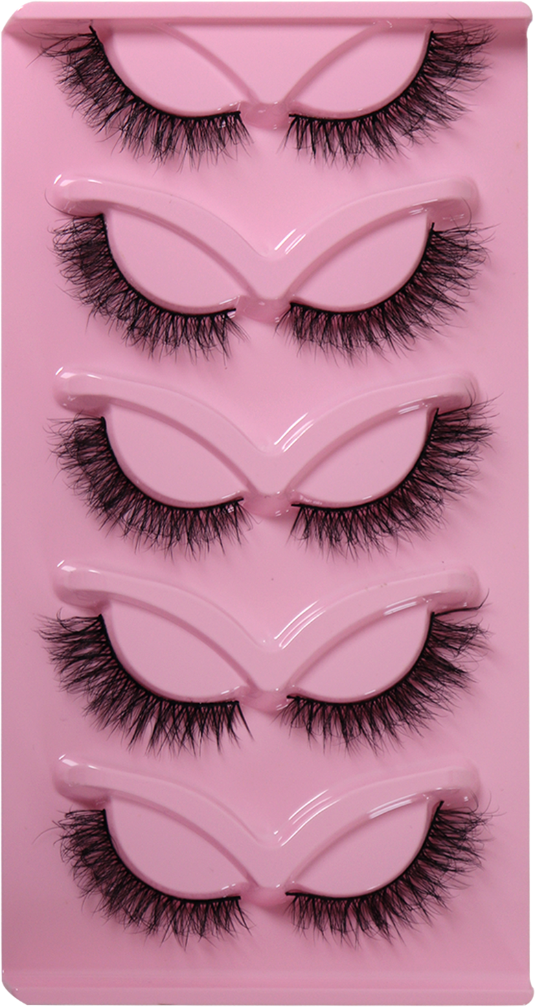 5 Pairs Extensions Strip Lashes