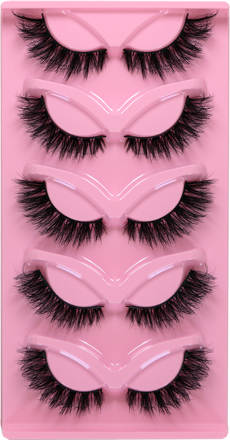 5 Pairs Extensions Strip Lashes