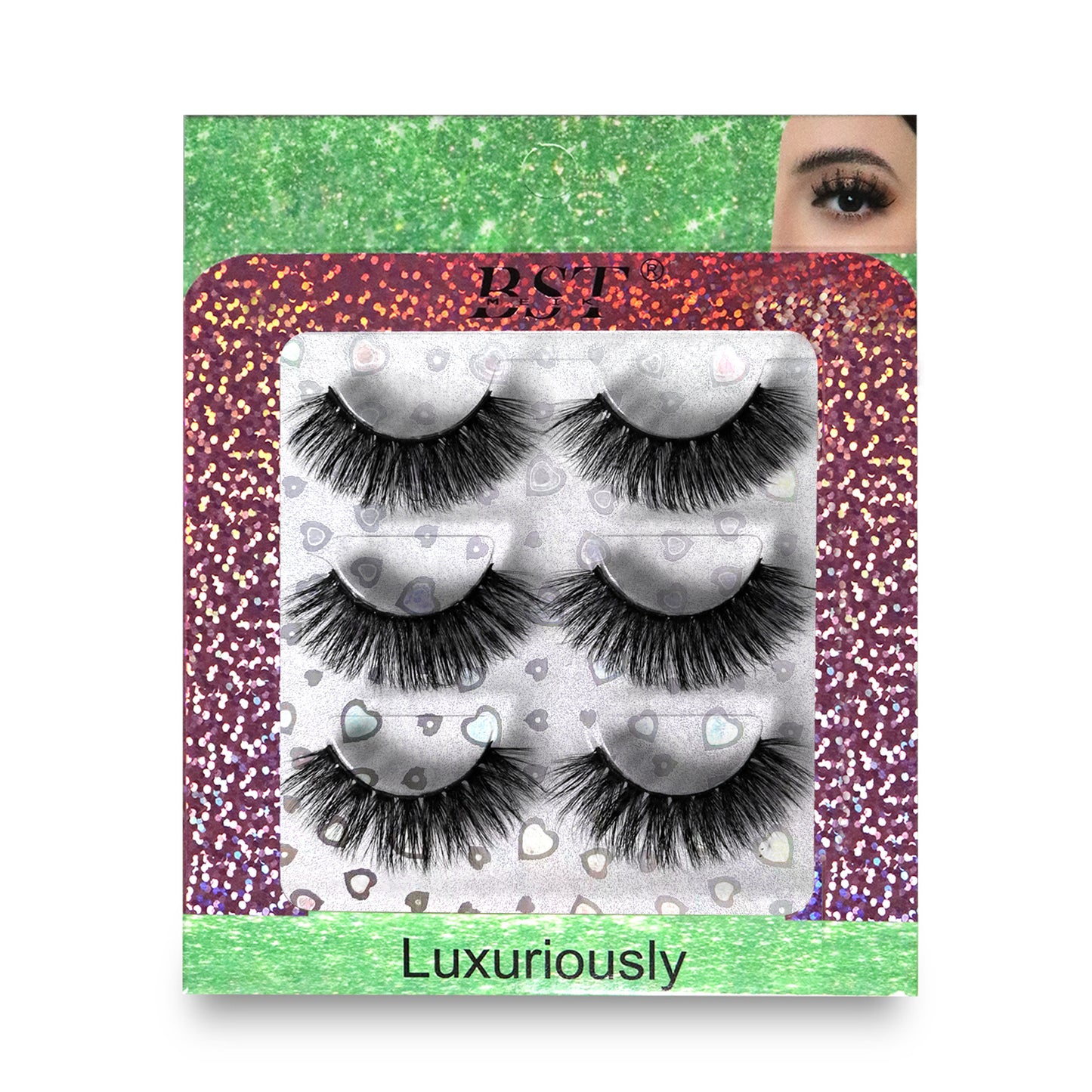 3 Pairs Extensions Strip Lashes
