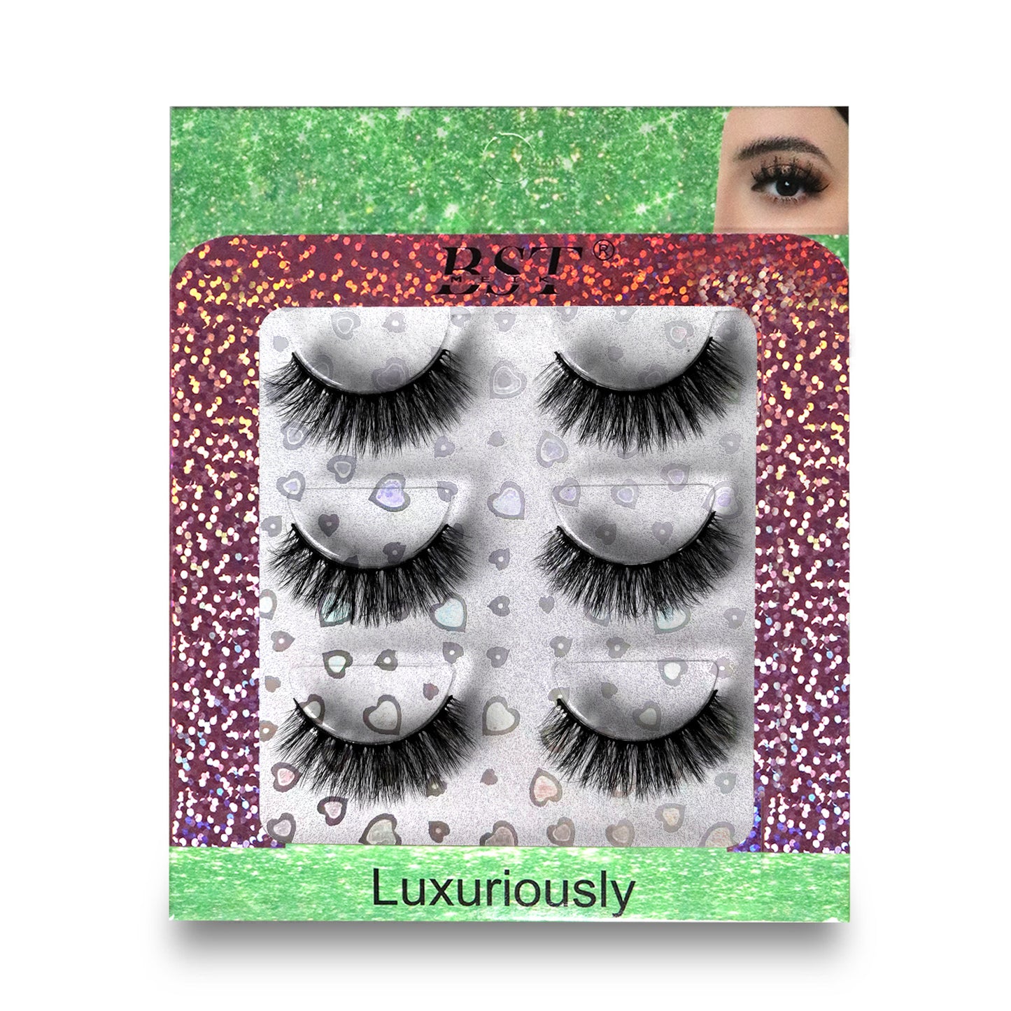 3 Pairs Extensions Strip Lashes