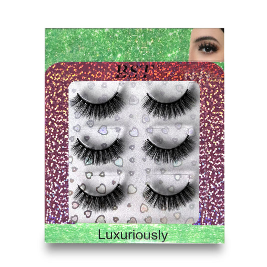 3 Pairs Extensions Strip Lashes