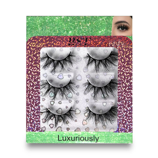 3 Pairs Extensions Strip Lashes
