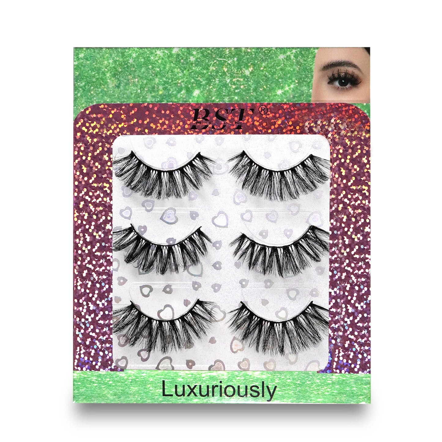 3 Pairs Extensions Strip Lashes