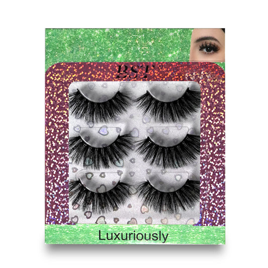 3 Pairs Extensions Strip Lashes