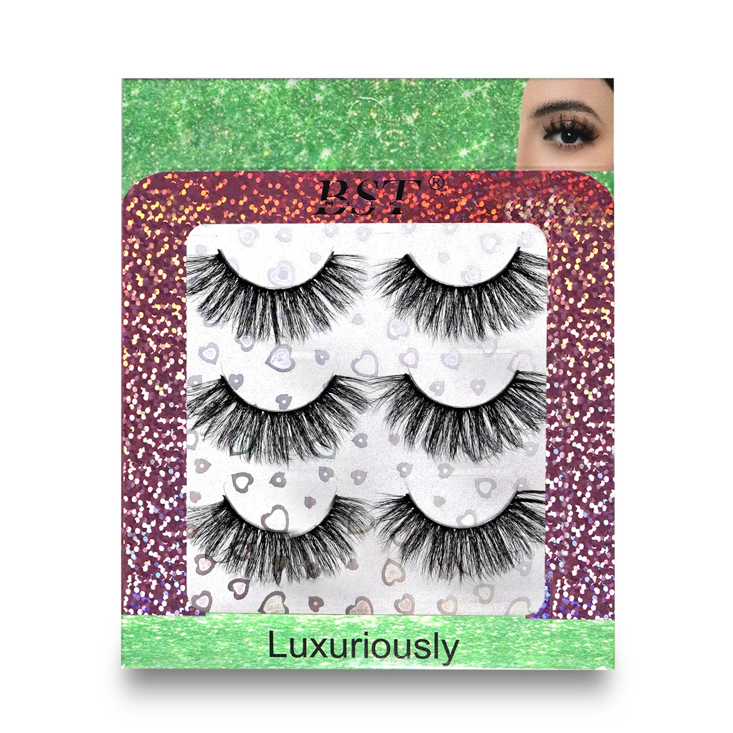 3 Pairs Extensions Strip Lashes