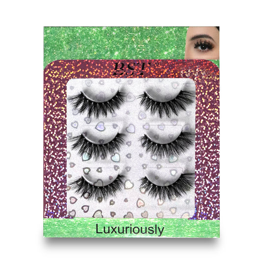 3 Pairs Extensions Strip Lashes