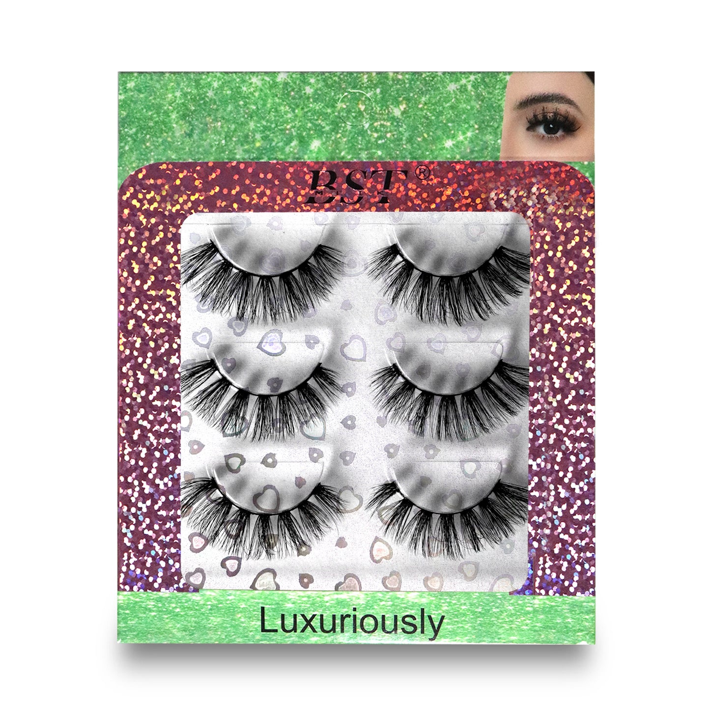 3 Pairs Extensions Strip Lashes
